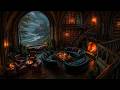 Cozy Gothic Seaside Library Ambience | Classic Piano & Violin |Dark Academia Music for Study & Relax