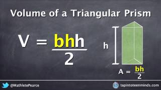 Visualizing the Formula for Volume of a Triangular Prism
