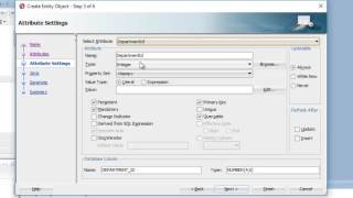 Creating ADF Entity Object