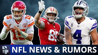 NFL Rumors & News On George Kittle Injury, Dak Prescott A Top 10 QB, Patrick Mahomes & Zach Wilson