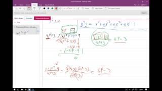Polynomial division with placeholders
