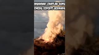 Ngeri Terlihat Jelas Gunung Semeru Nampak Seperti  Bernapas #short