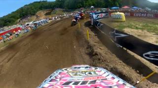 GoPro HD: Kyle Chisholm Moto 2 Lap 2012 Lucas Oil Pro Motocross Championship Spring Creek