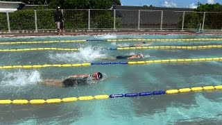 種子島の学校活動：現和小学校校内水泳大会