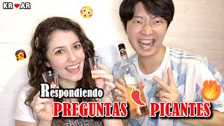 [Pareja coreano/latina] RESPONDIENDO PREGUNTAS PICANTES 😱🌶😂 (KOR/ESP sub)