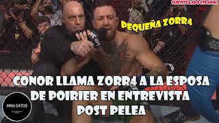 CONOR MCGREGOR LLAMA ZORRA A LA ESPOSA DE DUSTIN | ENTREVISTA POST PELEA DE UFC264 | SUBTITULADO ESP