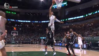 Giannis destroyed Jeff Green but ref called a offensive foul 👀 Nets vs Bucks Game 4