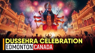 Hindu Festival Dussehra | Mandir Bhartiya Cultural Society of Alberta, Edmonton, Canada 🎆🔥