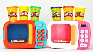 Microwave Toy Playset Learn Colors Candy Surprise Eggs for Children Toddlers Babies Learn Colors