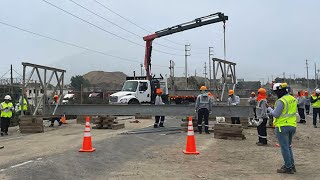 Puente Chancay : así habilitan vía provisional