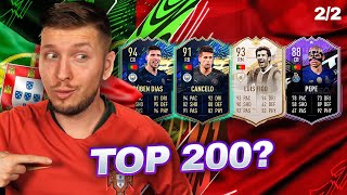 TOP 200 WITH A FULL PORTUGUESE SQUAD?! FIFA 21 ULTIMATE TEAM