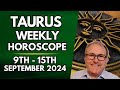 Taurus Horoscope -  Weekly Astrology 9th to 15th September 2024