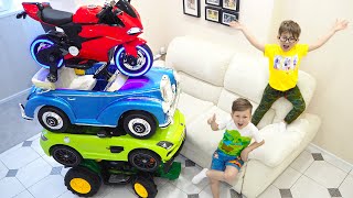 Senya and his Huge Collection of Cars for Children