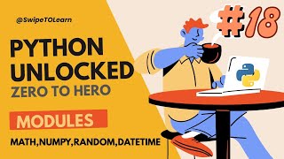 Python Modules : Creating, Importing, and Using Built-in Modules 📚 | Math, Random, NumPy, Datetime 🤖