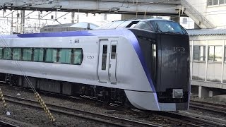 【4K】JR篠ノ井線　回送列車E353系電車　松本駅入換