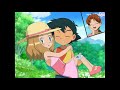 Ash and Serena kissing moment in kalos region with romantic song