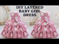 How To Make A Three Tier LAYERED Baby Girl Dress