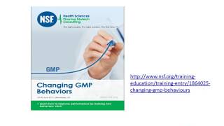 Webinar: Changing GMP Behaviors and the Quality Culture