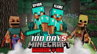 We Survived 100 Days With Parasites in Minecraft Hardcore