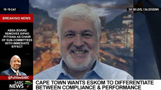 City of Cape Town calls on Eskom to differentiate between compliance and performance