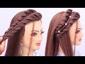 very easy open hairstyle for wedding l mehndi hairstyles l front variation l Eid special hairstyles