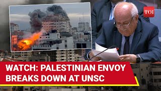 On Cam: Palestinian UN Envoy’s Emotional Message For UNSC Members From Gaza | Watch