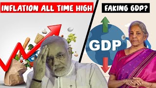 India Inflation 14-Month High| Stock Market Crash | are we faking GDP data?