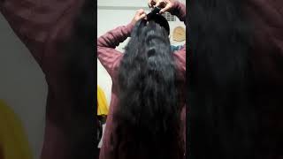 🔥black silky hair 💯 long hair 👌 # longhair # hairstyle # shorts # YouTube shorts # trending # Viral😱