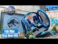 [2022] JURASSIC WORLD THE RIDE - POV - FIRST ROW - UNIVERSAL STUDIOS HOLLYWOOD