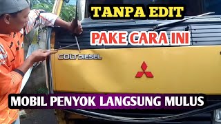 Perbaikan mobil colt diesel 120ps bagian depan rusak