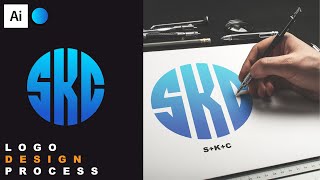 The Logo Design Process From Start To Finish |Learn How To Design Any Letters In Circle illustrator