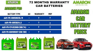 Amaron Car Batteries 72 Months Warranty, अमरोन की सबसे ज्यादा वारंटी वाली बैटरी