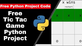Free Tic Tac Game Python Project with source code || Python Tutorial || #ravieditz