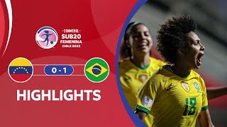 CONMEBOL Sub20 FEM 2022 | Venezuela 0-1 Brasil | HIGHLIGHTS