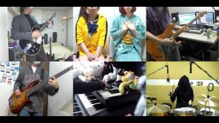 [HD]Nisemonogatari ED [Naisyo no Hanashi] Band cover