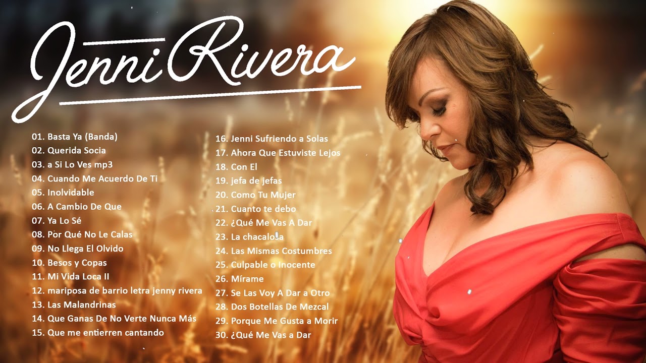 JENNI RIVERA SUS GRANDES EXITOS || TOP 35 MEJORES CANCIONES DE JENNI ...