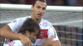 But Zlatan IBRAHIMOVIC (1') - LOSC Lille - Paris Saint-Germain (1-2) / 2012-13