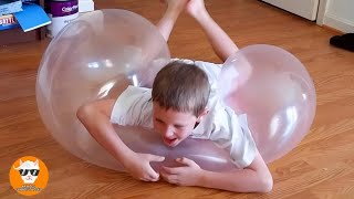 Funniest Babies Playing Balloons Will Make You Can't Stop Laughing || Just Funniest