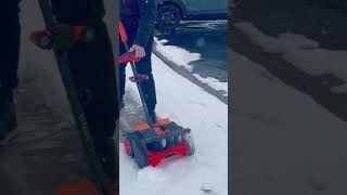 Cordless electric snow shovel 40V with wheels