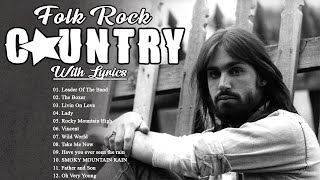Folk Rock And Country Music With Lyrics | Folk Rock Country Music 70s 80s 90s | Folk Rock Country
