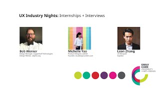 UX Industry Nights: Internships + Interviews