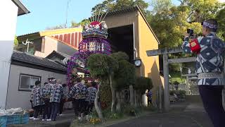 西新町 旭組 三熊野神社大祭2021奉納祭ライブ１【西新町祢里小屋～三熊野神社】