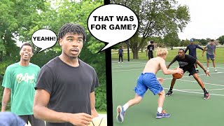 I Hit 3 Game Winners IN A ROW! 5v5 Basketball At The Park!