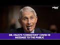 Dr. Fauci’s  COVID-19 message to the public as he continues his work on fighting coronavirus