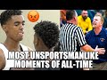 MOST UNSPORTSMANLIKE MOMENTS OF ALL-TIME!!