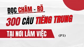 ĐỌC CHẬM - RÕ 300 CÂU TIẾNG TRUNG TẠI NƠI LÀM VIỆC (P1)