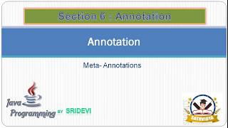 JAVA 6.4 | META ANNOTATION/PREDEFINED ANNOTATIONS | JAVA TUTORIOLS