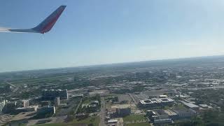 Take Off Over Downtown Dallas-Love Field Southwest Airlines 737 #aviation