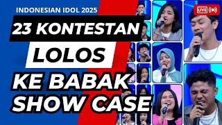 RESULT BABAK ELIMINASI 3 ‼️23 Kontestan Maju Ke Babak SHOW CASE Indonesian idol 2025