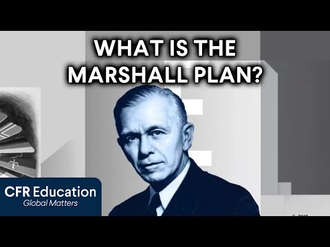 How did the Marshall Plan help struggling countries?